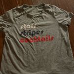 Grayson Threads womens red white blue Gray Tee with star stripes cocktail saying Photo 0