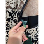 Lauren Ralph Lauren Gold Embroidered Illusion Sheath Dress NWT Size 16 – Formal Black Photo 4