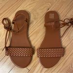 SheIn Strappy Flat Sandals, Khaki/Camel, Size 7.5 (38), NWOT Photo 7