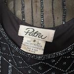 Vintage Beaded Cardigan and Tank Top Set by Patra Black Size 8 Photo 1