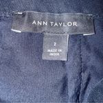 Ann Taylor Navy Blue Floral Lace Overlay Pencil Skirt Sz 2 Photo 2