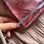 iHeartRaves  Babycakes Metallic Pink Puffer Snow Pants Mid Rise Flared S Photo 3