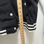 New Look Varsity Hoodie Jacket XL Black White Letterman Preppy Y2K Skater Sporty E-Girl Photo 5