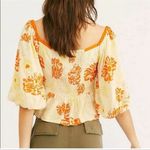 Free People  Mirabella Top - Yellow Floral - Size Small Photo 1