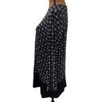 J Jill Wearever collection layered tunic oriental Geo print and solid black Size L Photo 3