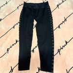 PINK - Victoria's Secret NWT PINK Active Black Glitter Leggings XL Sparkle Gym Photo 1
