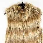 Anthropologie PINS And NEEDLES Faux Fur Lined Full Front Zip Vest, Size Medium Photo 7