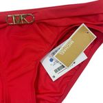 Michael Kors NWT Belted Bikini Bottom - Hardware Solids size L Photo 3