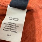 MIB Tunic Button Top 2X Rust Textured Cotton‎ Oversized Lagenlook Earthy Minimal Orange Photo 4