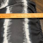 Converse  One Star Split Dolman Sleeve Sheer Blouse size L Black Tie Dye Cropped Photo 6