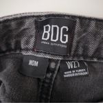 Urban Outfitters BDG Mom Jeans Charcoal 100% Cotton Denim Jean Zipper button EUC Photo 7