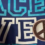 PINK - Victoria's Secret Vintage Y2k Victoria's Secret PINK Peace Love Pink Peace Sign Duffle Tote Bag Photo 5