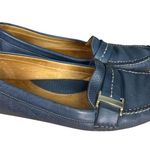 Peter Millar lf14f01 Blue Leather Loafers Flats Women's Size 7.5 Photo 2