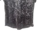 Z Supply  Size Small‎ Grey Velvet Crush Whimsygoth Fairy Grunge Short Sleeve Top Photo 2