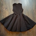 AQ/AQ Black Pleated Mini Dress Photo 5