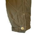 Lauren Ralph Lauren vintage army green quilted snap front long sleeve coat S Photo 6