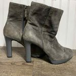 Ellen Tracy Ankle Boot Womens Dark Gray. Leather High Heel sz 9 Photo 2