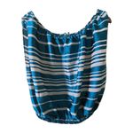 Trina Turk Blouse Women's S Small Blue White Striped Sleeveless Boat Neck Top Photo 1