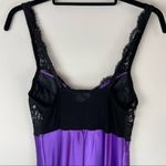 Victoria's Secret Vintage 90s Victoria’s Secret Purple Satin Lace Midi Slip Dress Slit Sz XS Y2K Photo 7