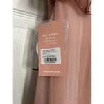 Birdy Grey  Jules Chiffon Maxi Formal Bridesmaid Prom Dress Rose Quartz Size M Photo 4