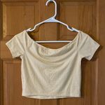 PacSun  Size Small Yellow Gingham Women's Teen Girl Crop Shirt New with tag NWT Photo 3