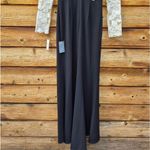 Tadashi Shoji  Floral Lace Bodice Mixed Media Long Sleeve Gown Photo 13