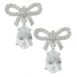 Cubic Zirconia Ribbon Earring Set Photo 0