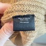 Jenni Kayne  100% Cashmere Fisherman Sweater in Camel Large Photo 2