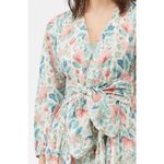 Rebecca Taylor La Vie  Long Sleeve Paint Garden Dress in Blue L $295 Photo 11