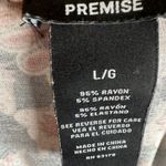 Premise  black pink rust Bali boho paisley print shift dress size large Photo 3