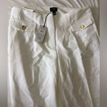 River Island  Women’s Cigarette White Trouser Size 10 Photo 9