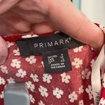 Primark  red Floral blouse with front tie‎ size 4 Photo 5