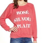 Wildfox Rose Sil Vous Plait Jumper Pullover XS Photo 0