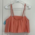 Cupshe New Cupsay Medium Coral Ruffle Adjustable Bikini Top Photo 1