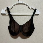 Natori  724332 black cafe side effect mesh unlined underwire bra 30G NEW Photo 1
