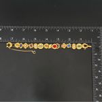 Vintage Unsigned Goldette Victorian Revival Sliding Charms 7.25” Bracelet 40g. Gold Photo 4