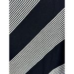 Max Studio Black Diagonal Striped Long Maxi Skirt Medium NWT Photo 3