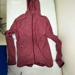 Lululemon  surge warm full zip hoodie jacket size Medium heathered dark sport red Photo 3