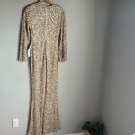 Mac Duggal NEW  Long Sleeve Sequin Jumpsuit Photo 2