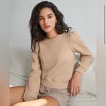 Wilfred Free  Aritzia Terry puffed sleeve sweatshirt organic‎ cotton size XXS Photo 1