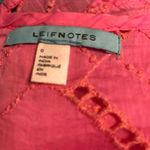 Anthropologie  Leifnotes Andie Eyelet Pink Tank Top Photo 5