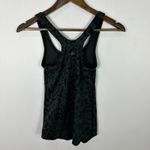 Lululemon  Studio Racerback Tank Top Animal Swirl Deep Coal Black Gray Size 4 Photo 2