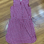 Gap  Womens XS Dress Burgundy Paisley Print Sleeveless Summer V-Neck Casual‎ Mini Photo 0
