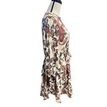 ZARA Paisley Print Lace Up Waist Shirt Dress For Women Chic Retro Size Medium Photo 7