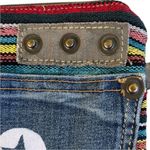 NWT Travelti Striped 3 Star canvas and Leather Crossbody Bag Photo 8