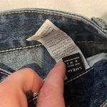 SheIn ❤️93  Heart Distressed Straight High Rise Jeans 6 wide leg Photo 7