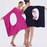 Cult Gaia  Evora Mini Dress‎ bright pink knit one sleeve dress NEW size s Photo 1