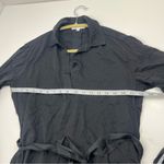 Bella Dahl  Belted Pullover Shirt Dress Women's Size XS Black Long Sleeve Ecovero Photo 6