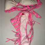 Victoria's Secret Pink and Gold Striped Bikini Set Photo 6