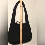 Black hobo woven crochet shoulder bag Photo 7
